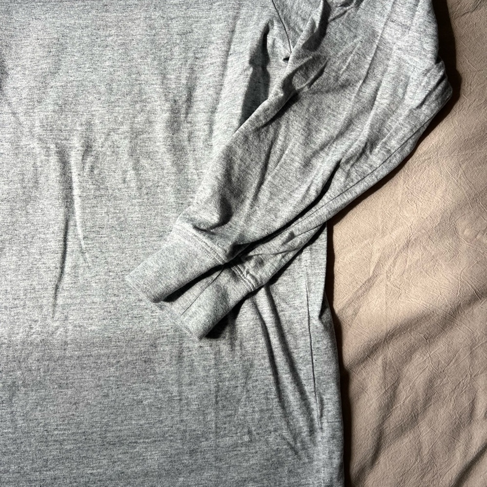 Supreme Gray Long Sleeve Men's Tee - Picture 3 of 11
